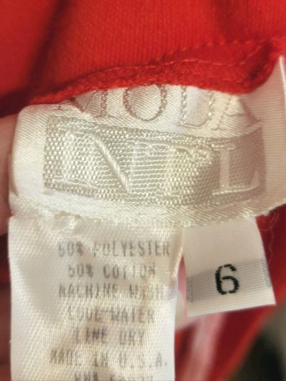 Vintage Moda International 90s Y2K Red Dress Made in USA XS/Small - Picture 10 of 10